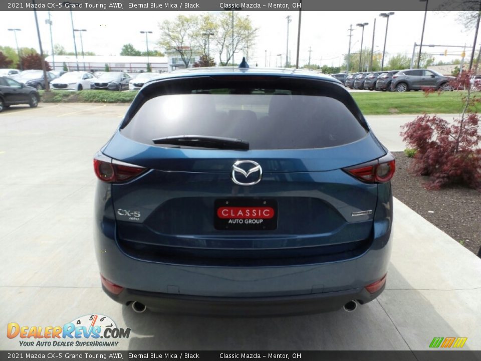 2021 Mazda CX-5 Grand Touring AWD Eternal Blue Mica / Black Photo #5