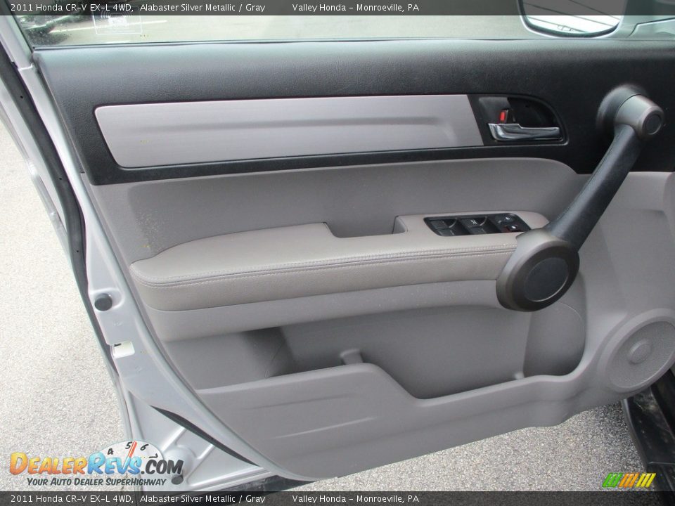 2011 Honda CR-V EX-L 4WD Alabaster Silver Metallic / Gray Photo #11