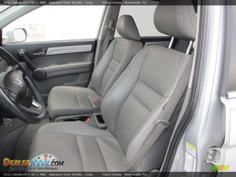 2011 Honda CR-V EX-L 4WD Alabaster Silver Metallic / Gray Photo #13