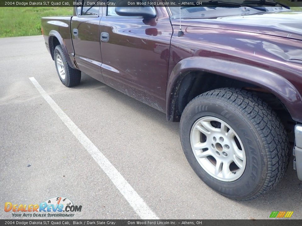 2004 Dodge Dakota SLT Quad Cab Black / Dark Slate Gray Photo #3