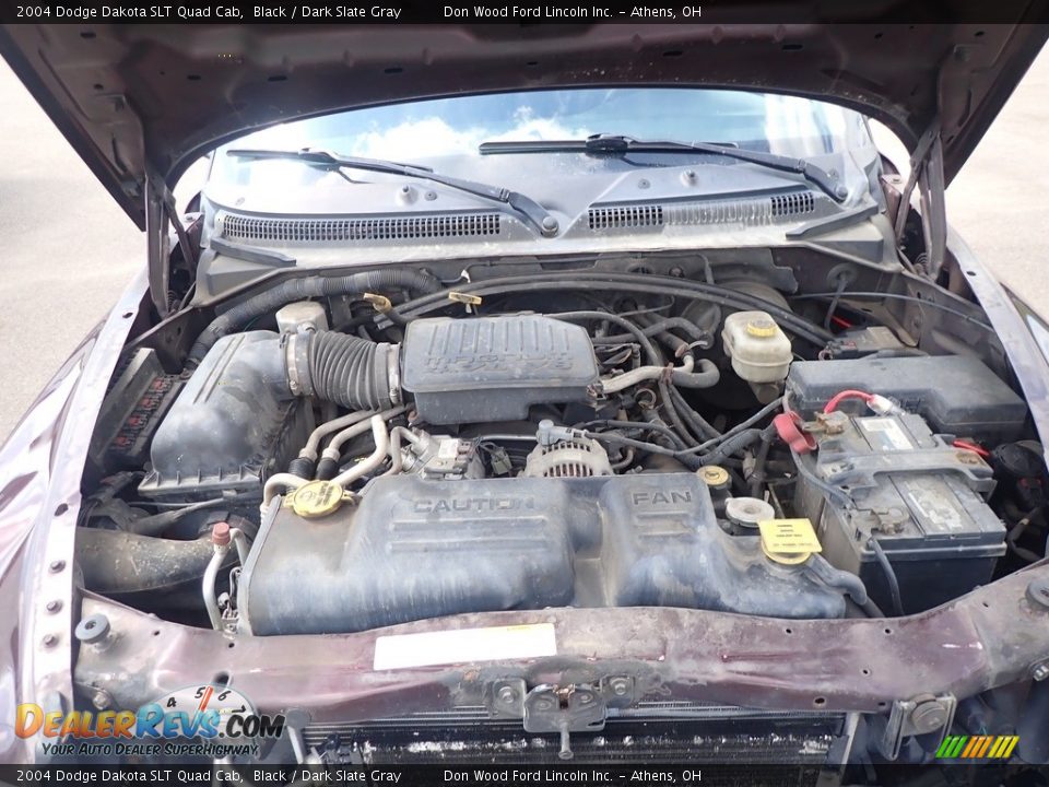 2004 Dodge Dakota SLT Quad Cab Black / Dark Slate Gray Photo #6