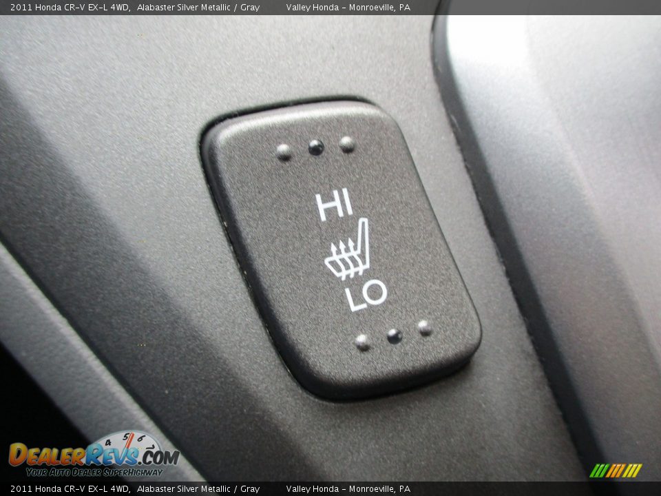 2011 Honda CR-V EX-L 4WD Alabaster Silver Metallic / Gray Photo #17