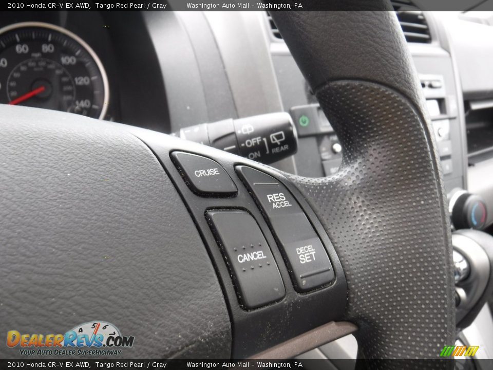 2010 Honda CR-V EX AWD Tango Red Pearl / Gray Photo #23