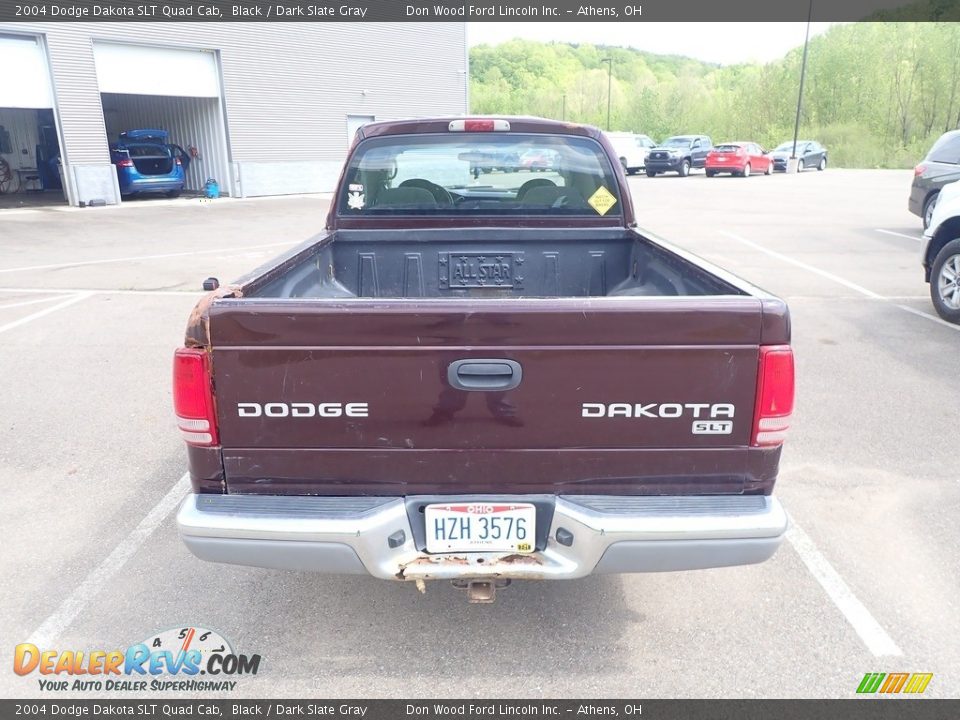 2004 Dodge Dakota SLT Quad Cab Black / Dark Slate Gray Photo #11
