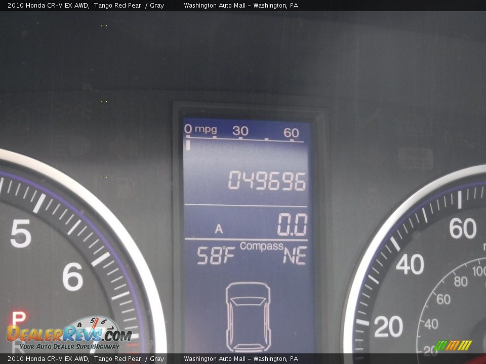 2010 Honda CR-V EX AWD Tango Red Pearl / Gray Photo #28