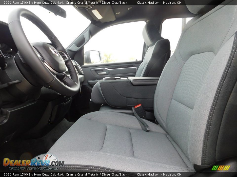 2021 Ram 1500 Big Horn Quad Cab 4x4 Granite Crystal Metallic / Diesel Gray/Black Photo #10