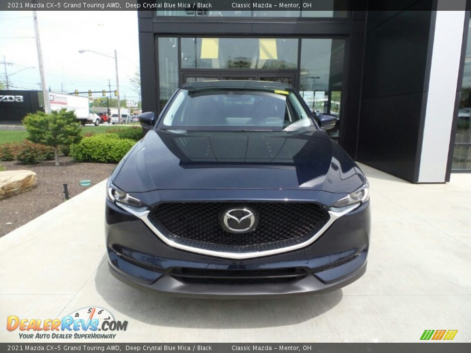 2021 Mazda CX-5 Grand Touring AWD Deep Crystal Blue Mica / Black Photo #2