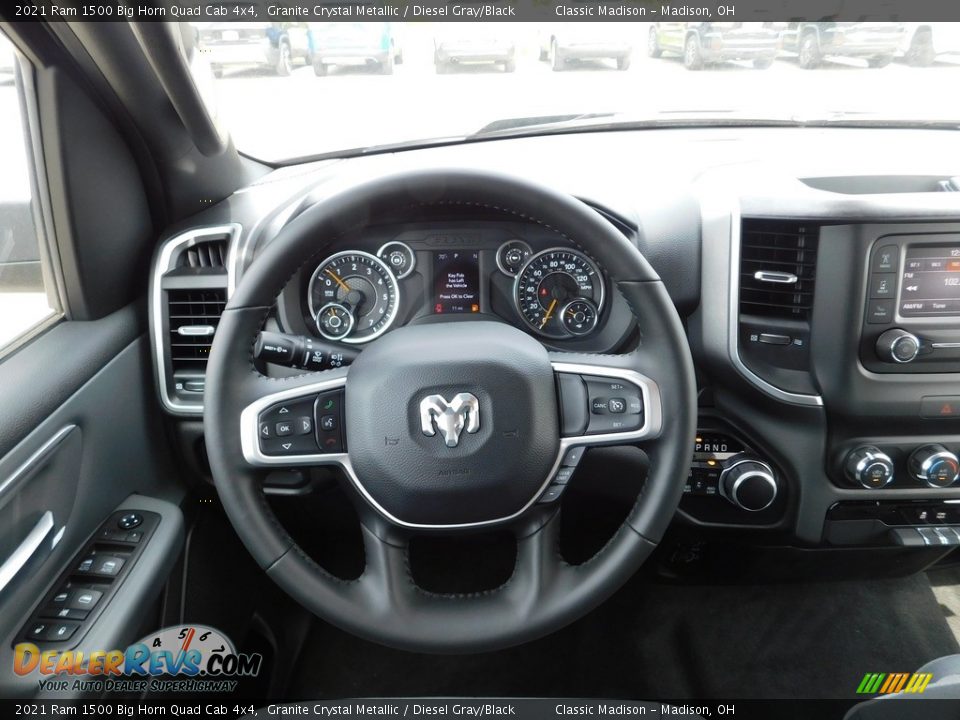2021 Ram 1500 Big Horn Quad Cab 4x4 Granite Crystal Metallic / Diesel Gray/Black Photo #14