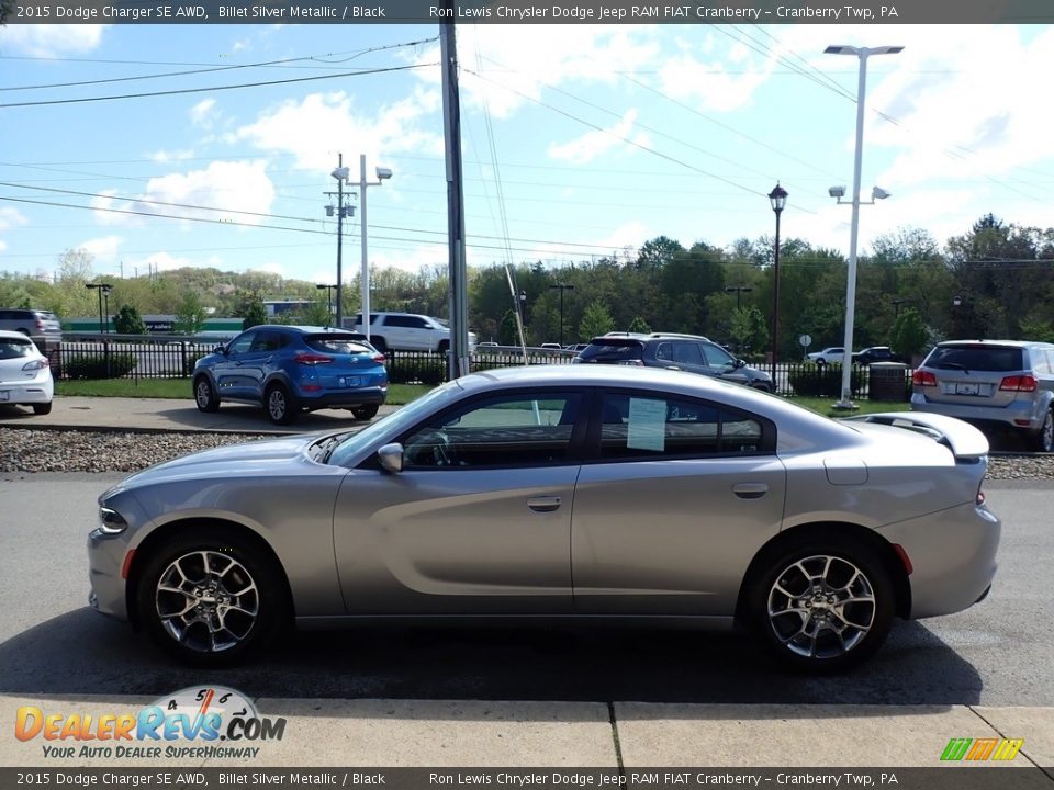 2015 Dodge Charger SE AWD Billet Silver Metallic / Black Photo #6