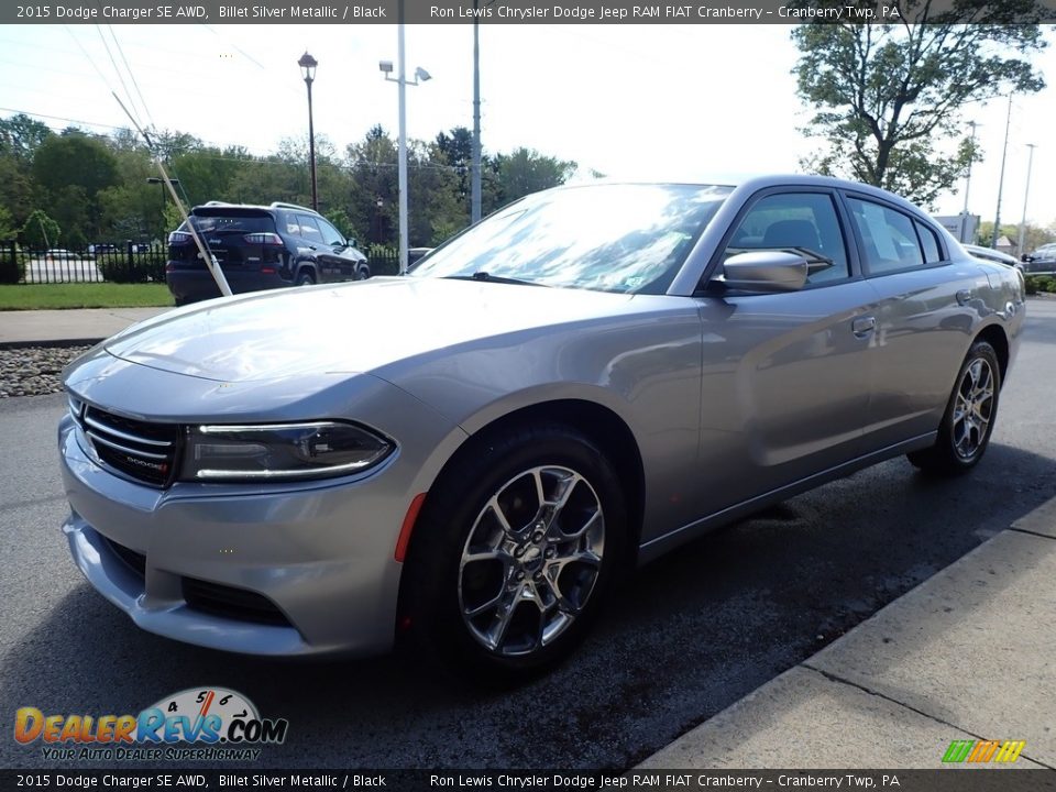 2015 Dodge Charger SE AWD Billet Silver Metallic / Black Photo #7