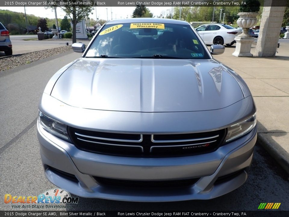 2015 Dodge Charger SE AWD Billet Silver Metallic / Black Photo #8