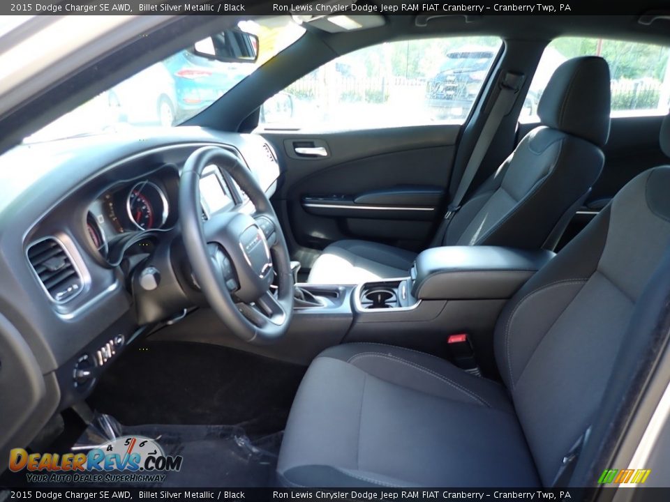 2015 Dodge Charger SE AWD Billet Silver Metallic / Black Photo #12