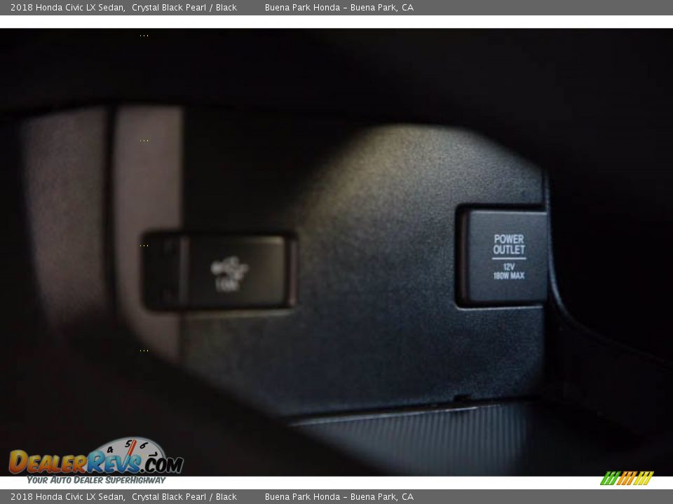 2018 Honda Civic LX Sedan Crystal Black Pearl / Black Photo #18