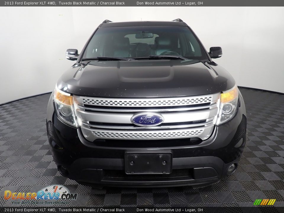 2013 Ford Explorer XLT 4WD Tuxedo Black Metallic / Charcoal Black Photo #6