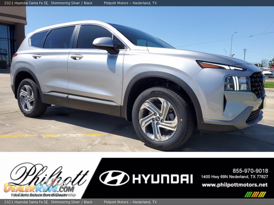 2021 Hyundai Santa Fe SE Shimmering Silver / Black Photo #1