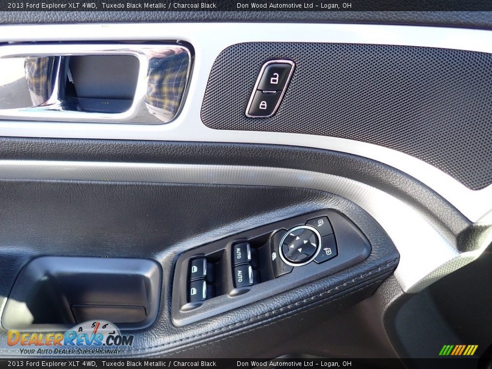 2013 Ford Explorer XLT 4WD Tuxedo Black Metallic / Charcoal Black Photo #21