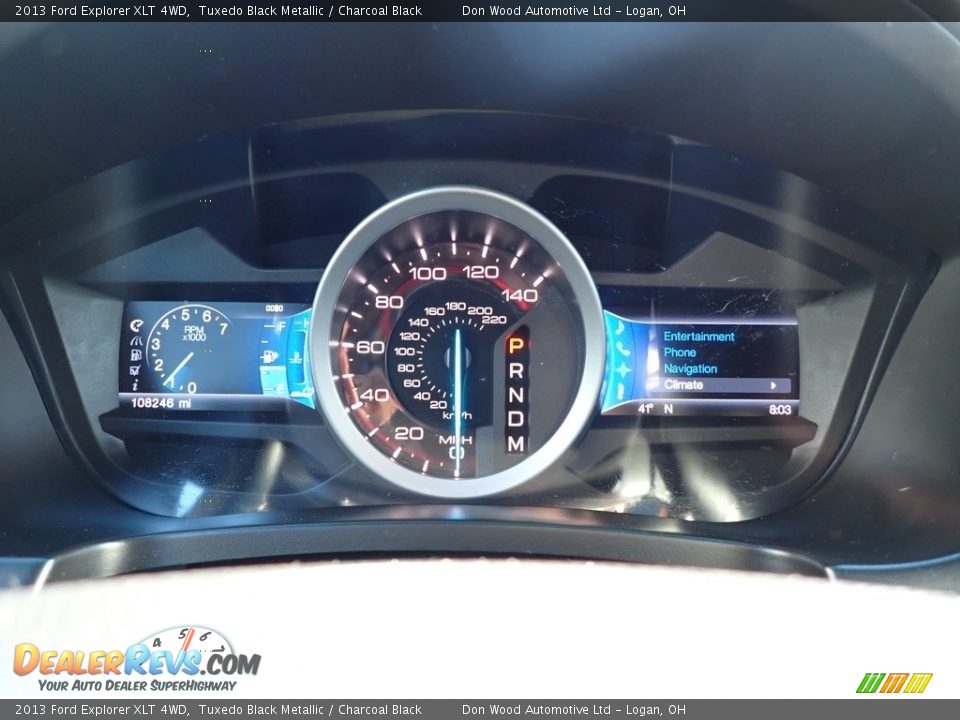 2013 Ford Explorer XLT 4WD Tuxedo Black Metallic / Charcoal Black Photo #24