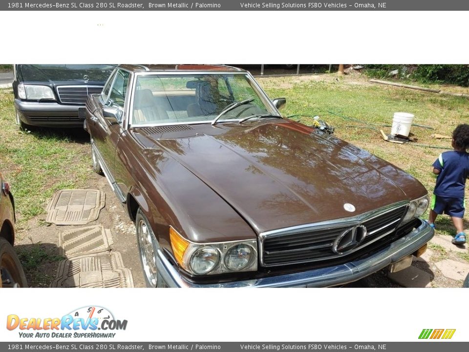 1981 Mercedes-Benz SL Class 280 SL Roadster Brown Metallic / Palomino Photo #3