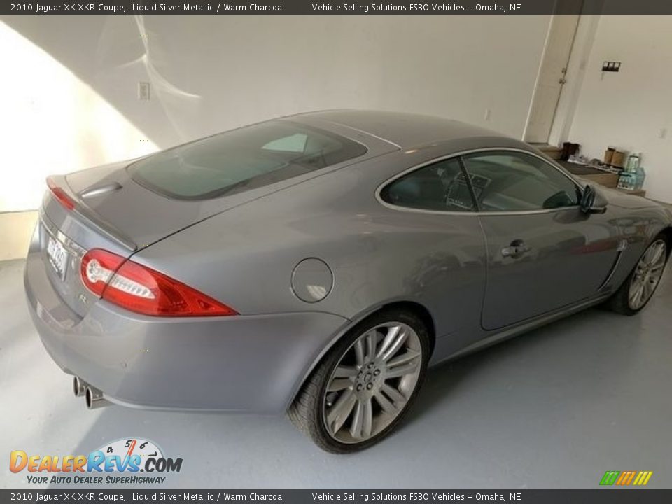 2010 Jaguar XK XKR Coupe Liquid Silver Metallic / Warm Charcoal Photo #3