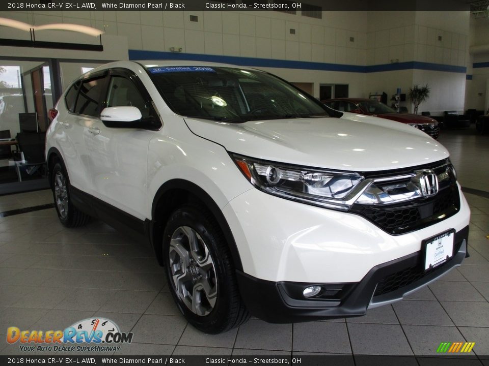 2018 Honda CR-V EX-L AWD White Diamond Pearl / Black Photo #3