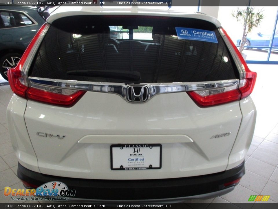 2018 Honda CR-V EX-L AWD White Diamond Pearl / Black Photo #7