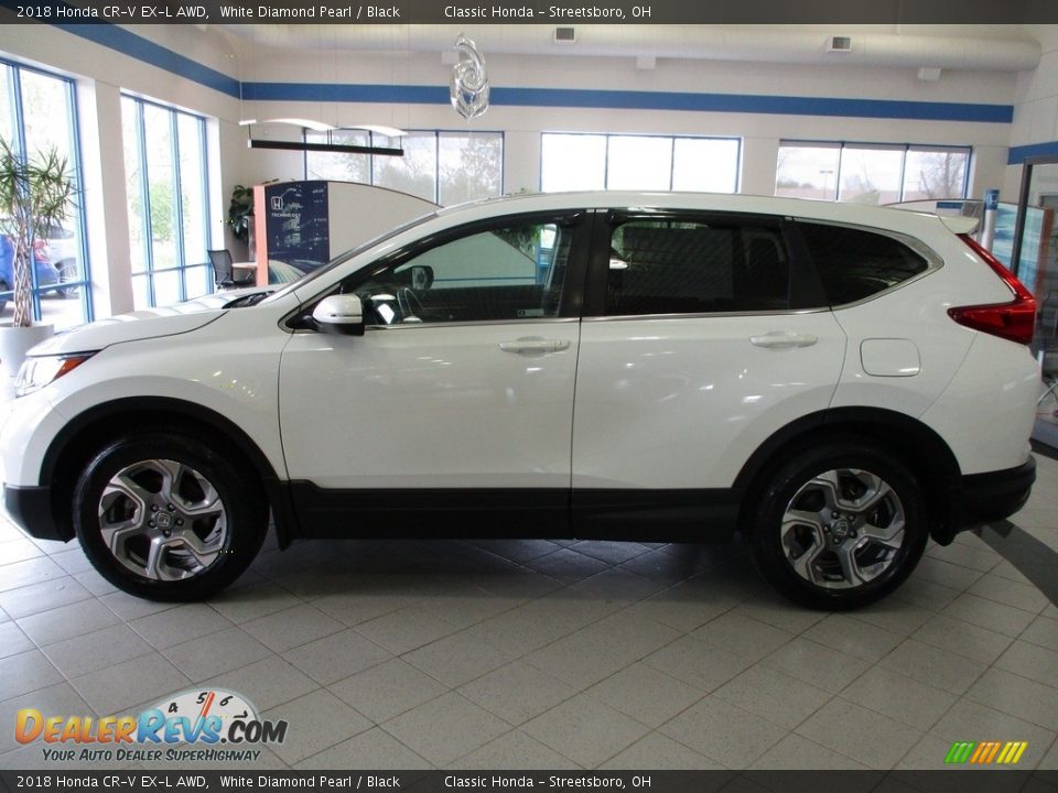 2018 Honda CR-V EX-L AWD White Diamond Pearl / Black Photo #9