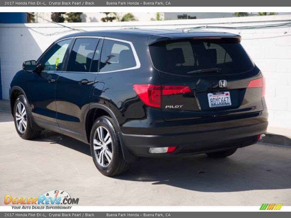 2017 Honda Pilot EX-L Crystal Black Pearl / Black Photo #2