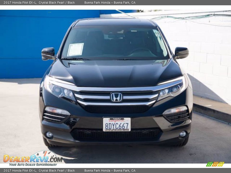 2017 Honda Pilot EX-L Crystal Black Pearl / Black Photo #7