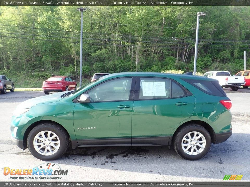 2018 Chevrolet Equinox LS AWD Ivy Metallic / Medium Ash Gray Photo #6