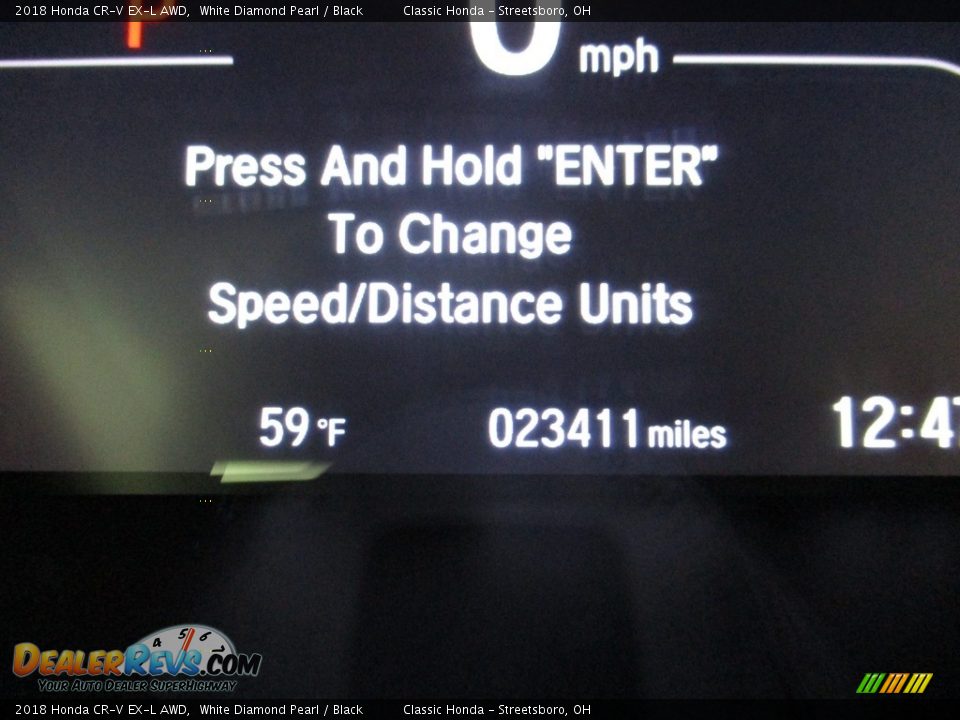 2018 Honda CR-V EX-L AWD White Diamond Pearl / Black Photo #33