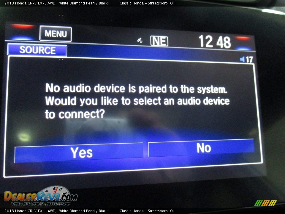 2018 Honda CR-V EX-L AWD White Diamond Pearl / Black Photo #35