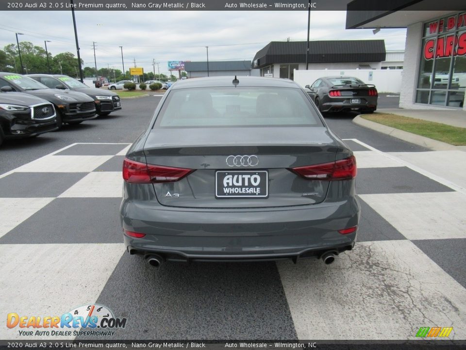 2020 Audi A3 2.0 S Line Premium quattro Nano Gray Metallic / Black Photo #4