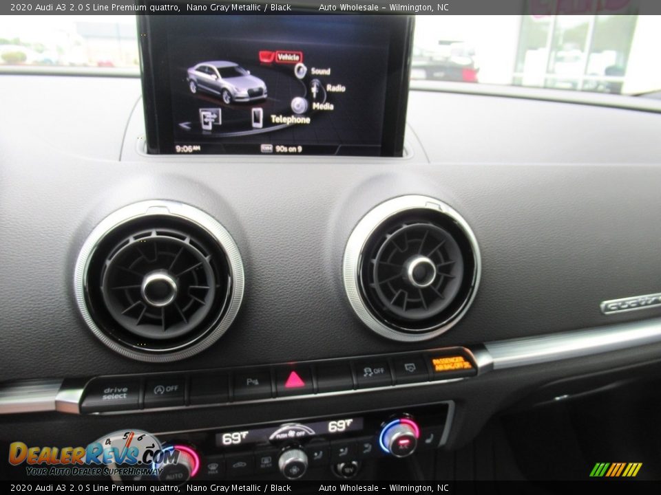 2020 Audi A3 2.0 S Line Premium quattro Nano Gray Metallic / Black Photo #18