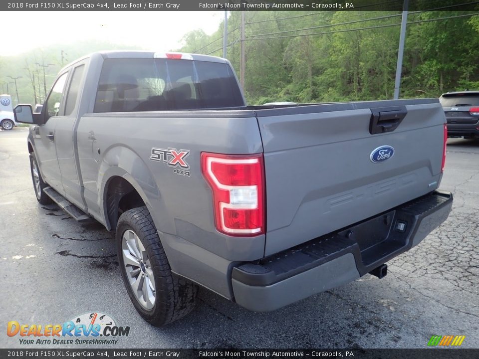 2018 Ford F150 XL SuperCab 4x4 Lead Foot / Earth Gray Photo #4