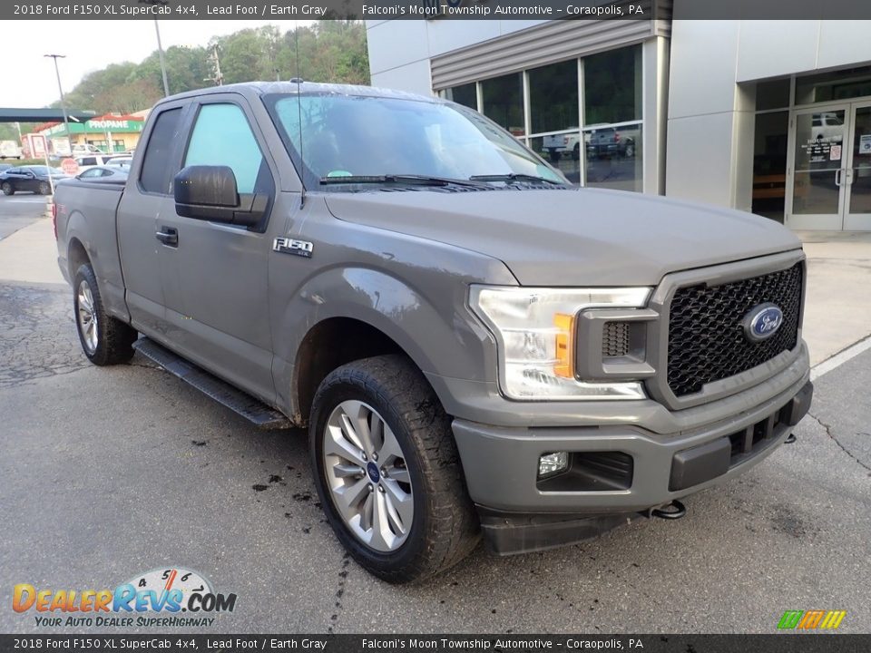 2018 Ford F150 XL SuperCab 4x4 Lead Foot / Earth Gray Photo #8