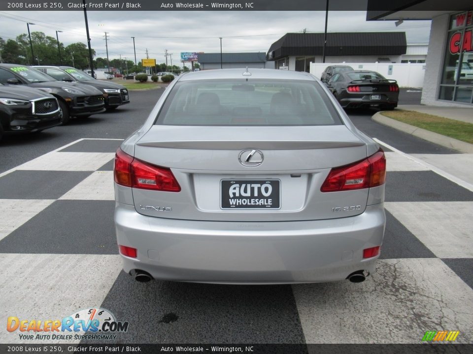 2008 Lexus IS 250 Glacier Frost Pearl / Black Photo #4