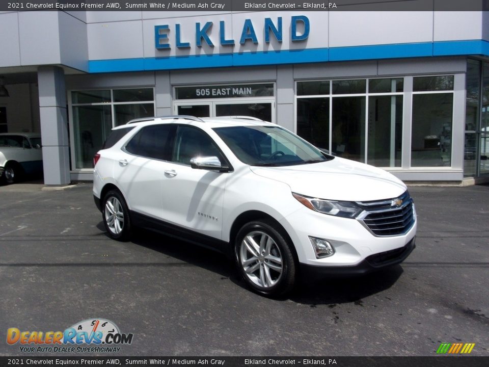 2021 Chevrolet Equinox Premier AWD Summit White / Medium Ash Gray Photo #1