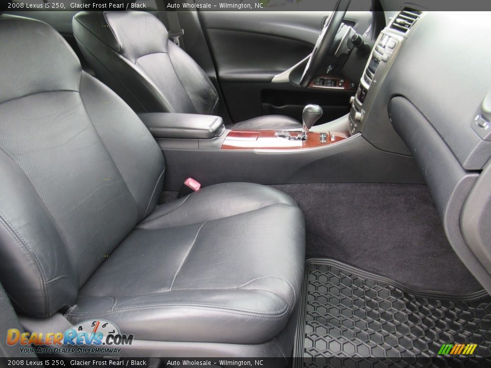 2008 Lexus IS 250 Glacier Frost Pearl / Black Photo #13