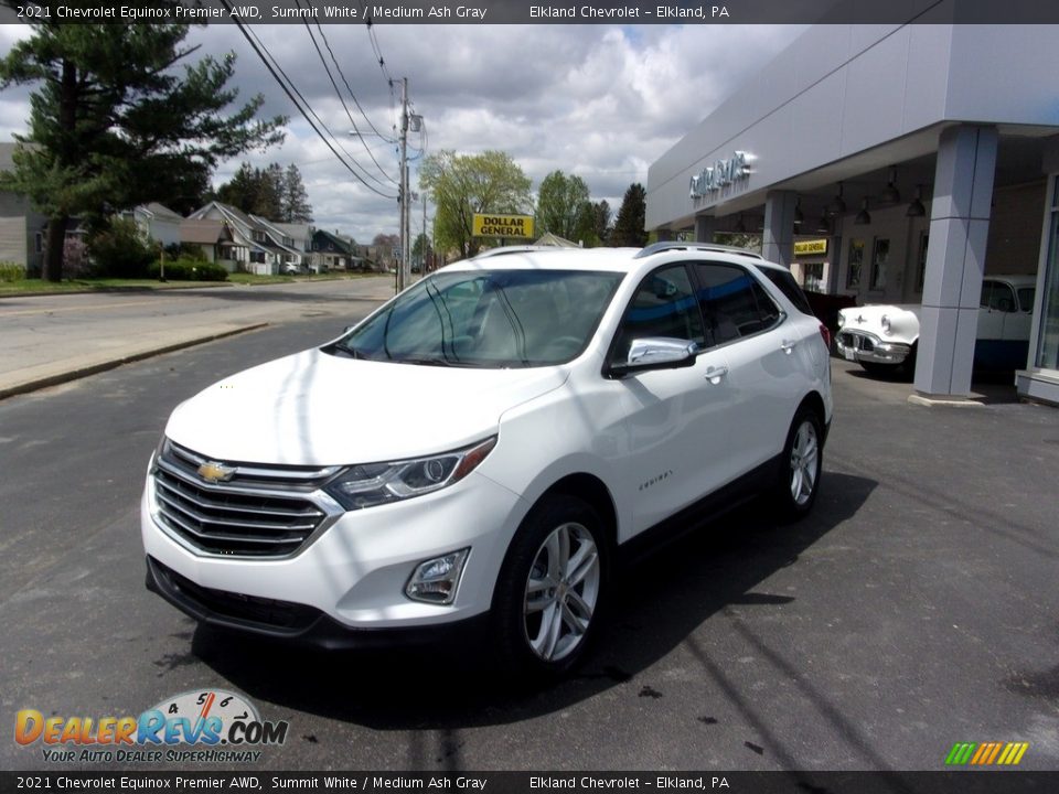 2021 Chevrolet Equinox Premier AWD Summit White / Medium Ash Gray Photo #7