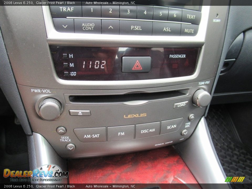 2008 Lexus IS 250 Glacier Frost Pearl / Black Photo #18