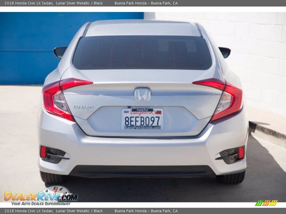 2018 Honda Civic LX Sedan Lunar Silver Metallic / Black Photo #11