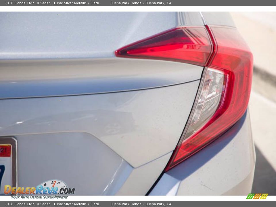 2018 Honda Civic LX Sedan Lunar Silver Metallic / Black Photo #13