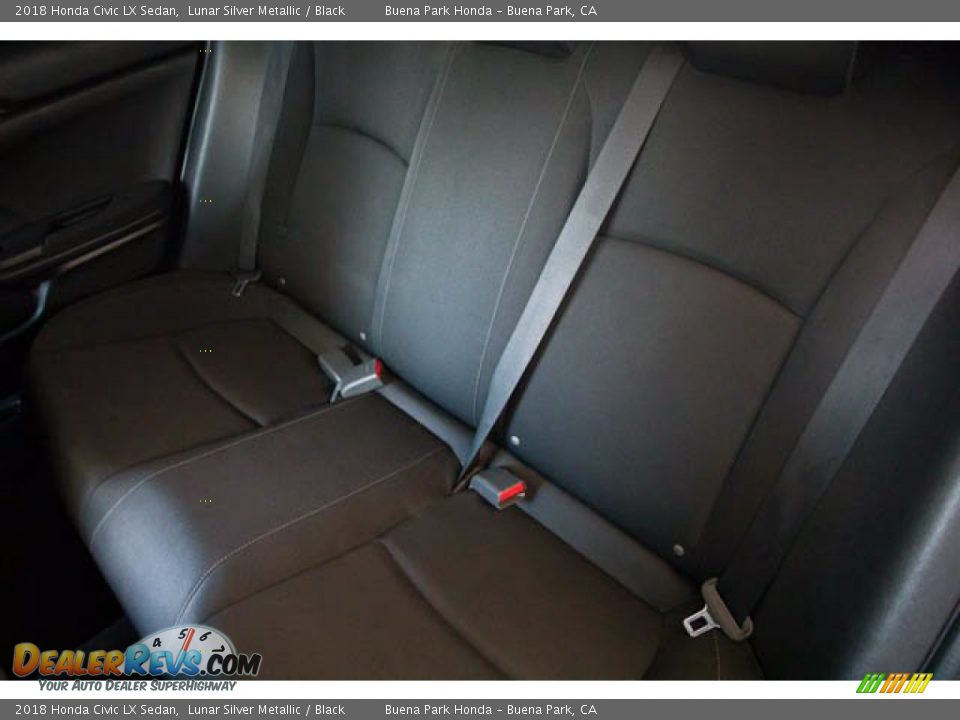 2018 Honda Civic LX Sedan Lunar Silver Metallic / Black Photo #20