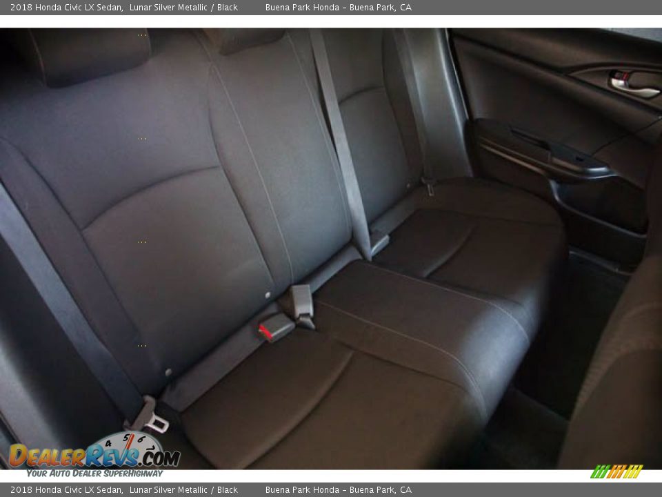 2018 Honda Civic LX Sedan Lunar Silver Metallic / Black Photo #23