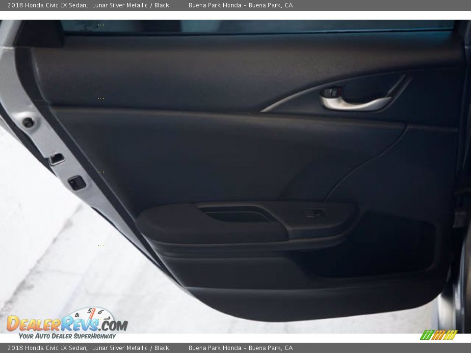 2018 Honda Civic LX Sedan Lunar Silver Metallic / Black Photo #31