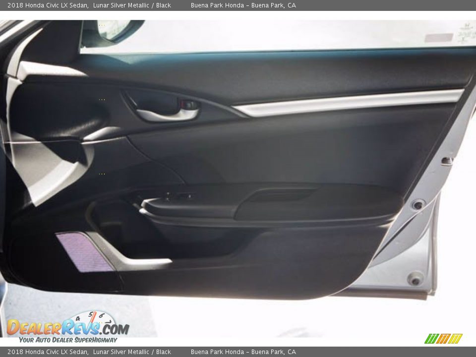 2018 Honda Civic LX Sedan Lunar Silver Metallic / Black Photo #33