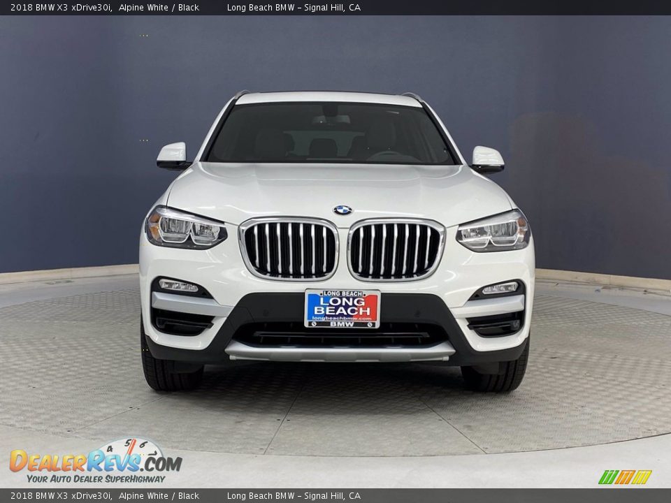 2018 BMW X3 xDrive30i Alpine White / Black Photo #2