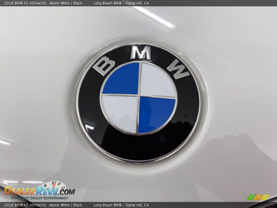 2018 BMW X3 xDrive30i Alpine White / Black Photo #8
