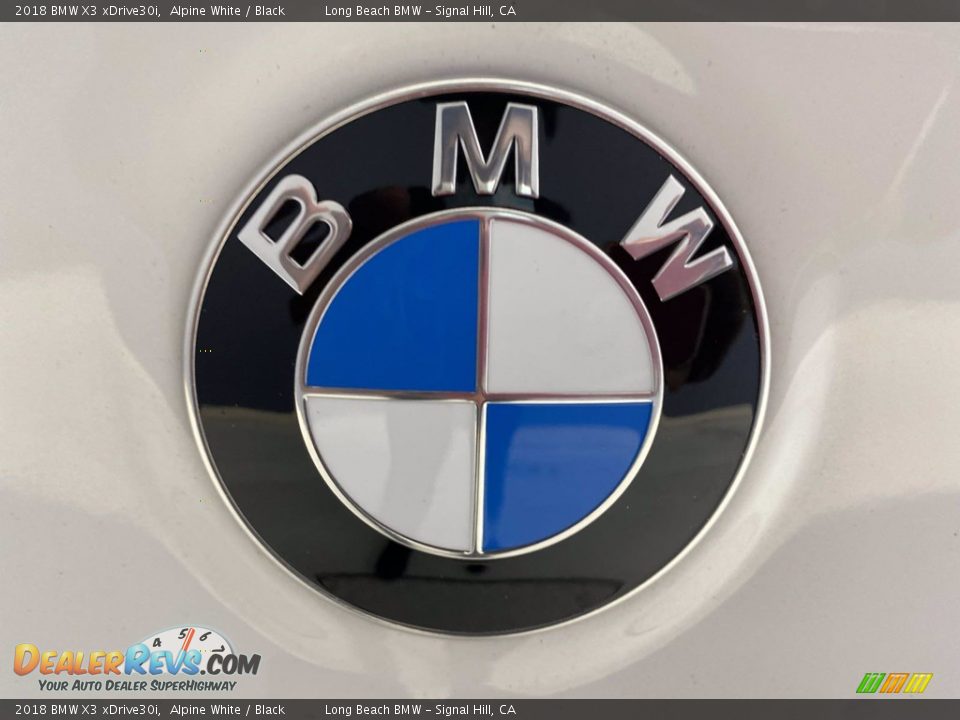 2018 BMW X3 xDrive30i Alpine White / Black Photo #10