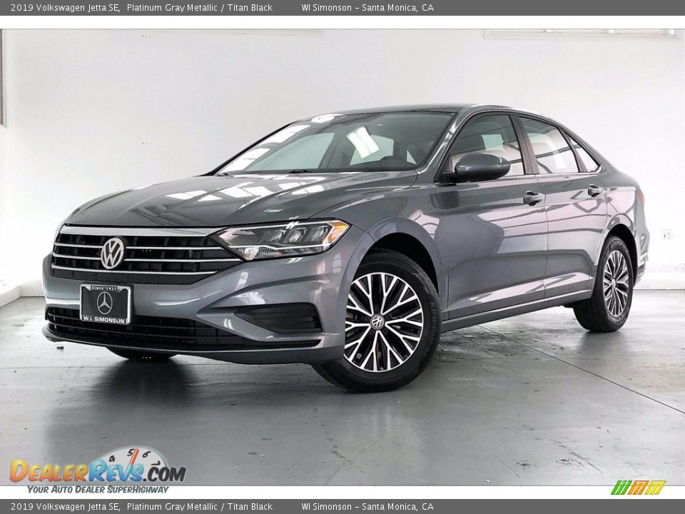 2019 Volkswagen Jetta SE Platinum Gray Metallic / Titan Black Photo #12